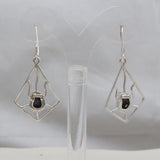 Meteorite Silver Earrings