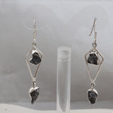 Meteorite Silver Earrings