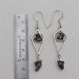 Meteorite Silver Earrings