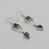 Meteorite Silver Earrings