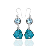 Arizona Turquoise Silver Earrings