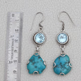 Arizona Turquoise Silver Earrings