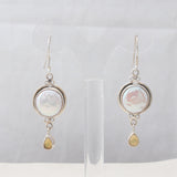 South Sea Pearl Silver Earrings