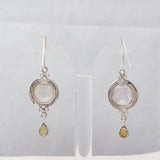 South Sea Pearl Silver Earrings