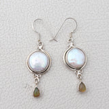 South Sea Pearl Silver Earrings
