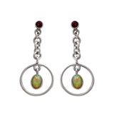 Natural Ethiopian Opal Silver Earrings