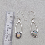 Natural Ethiopian Opal  Silver Earrings