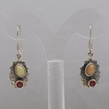 Ethiopian Opal Silver Earrings