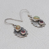 Ethiopian Opal Silver Earrings