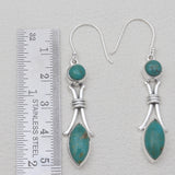 Black Onyx Silver Designer Earrings