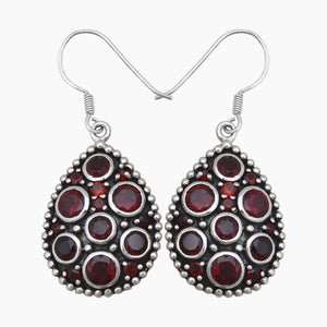 Smoky Quartz Silver Earrings