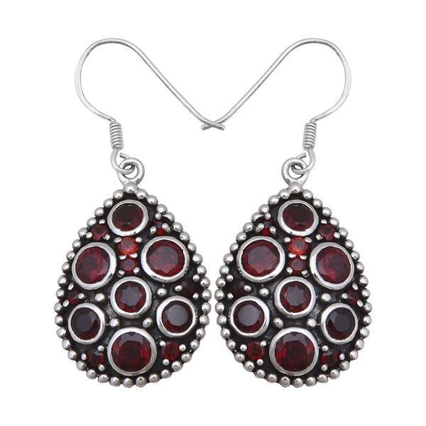 Smoky Quartz Silver Earring