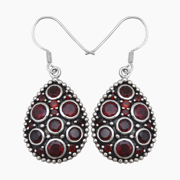 Smoky Quartz Silver Earrings