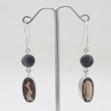 925 Sterling Silver Smoky Quartz Earrings
