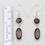 925 Sterling Silver Smoky Quartz Earrings