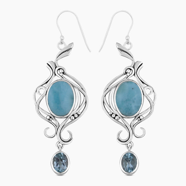 925 Sterling Silver Larimar Jewelry Sets