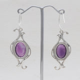 Amethyst Silver Earrings