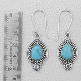 Larimar Gemstone Silver Jewelry Set