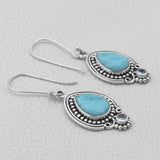 Larimar Gemstone Silver Jewelry Set