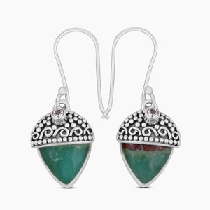 Chrysoprase Gemstone 925 Sterling Silver Jewelry Sets