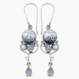 Dendritic Opal Silver Pendant Sets