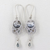 Dendritic Opal Silver Pendant Sets