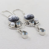 Dendritic Opal Silver Pendant Sets