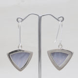 Blue Lace Agate Silver Jewelry Sets