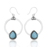 Larimar Silver Earring