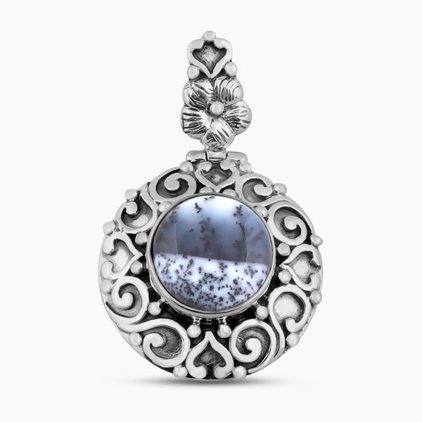 Dendritic Opal 925 Sterling Silver Jewelry Set