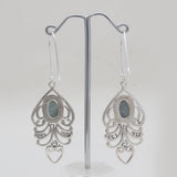 925 Sterling Silver Aquamarine Earrings