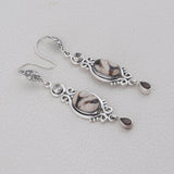 Peanut Wood Jasper Silver Jewelry Set