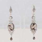 Peanut Wood Jasper Silver Jewelry Set