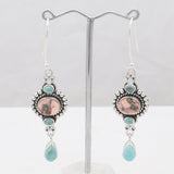 Copper Stone Earrings