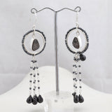 Shungite Silver Earrings