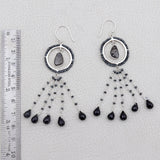 Shungite Silver Earrings