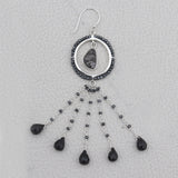 Shungite Silver Earrings