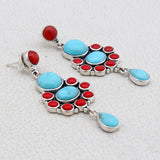 Mexican Turquoise Silver Earrings