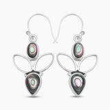 925 Sterling Silver Abalone Shell Earrings