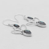 925 Sterling Silver Abalone Shell Earrings