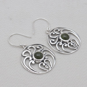 925 Sterling Silver Tourmaline Earrings