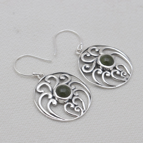 925 Sterling Silver Tourmaline Earrings
