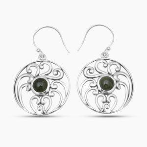 925 Sterling Silver Tourmaline Earrings