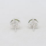 Idocrase Silver Earrings