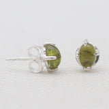 Idocrase Silver Earrings