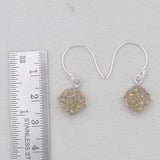 Rainbow Druzy Sterling Silver Earrings
