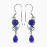 Lapis Lazuli Silver Earrings