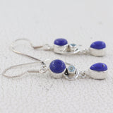 Lapis Lazuli Silver Earrings