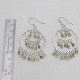 Peridot Silver Earrings