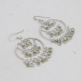 Peridot Silver Earrings